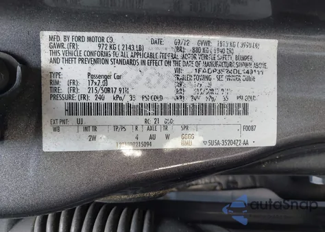 2013 Ford Focus Se z USA, uszkodzony, nr VIN 1FADP3F24DL149111